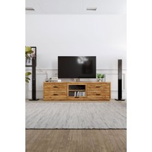 Papatya Tv Ünitesi – %100 Gerçek Ağaç