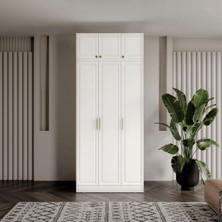 Milas 3 Kapaklı Komple Mdf Yüklüklü Gardırop