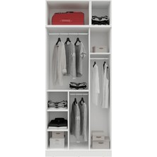 Milas 3 Kapaklı Komple Mdf Yüklüklü Gardırop