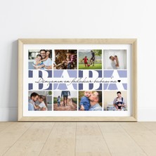 Dünyanın En Fedakar Babasına Yazılı Fotoğraflı Babalar Günü Tablosu, Babalar Günü Hediyesi, Kişiye Özel Tablo