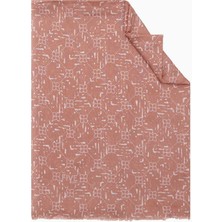 Five Scarf Koyu Somon Relax Yaprak Şal