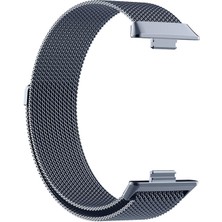 Microsonic Huawei Watch Fit 4 Milanese Loop Kordon Koyu Gri