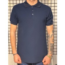Polo Yaka T-Shirt %95 Pamuk Premium A+ Kalite Lacivert Penye Çekme Solma Bozulma Yapmaz Garanti Stblue