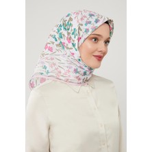 Five Scarf Pudra Çiçekli Cotton Eşarp