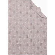 Five Scarf Açık Pudra Relax Yaprak Şal