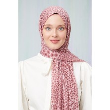 Five Scarf Somon Baskılı Desenli Cotton Şal