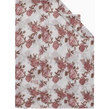 Five Scarf Gül Kurusu Relax Büyük Çiçekli Şal