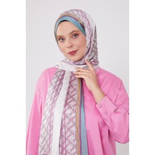 Five Scarf Yosun Yeşili Şeritli Halka Desen Brand Şal