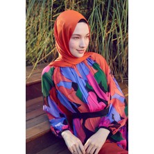 Five Scarf Mercan Brillant Abiye Şal