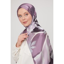 Five Scarf Lila Soyut Çiçek Desen Brand Şal