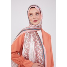 Five Scarf Somon Şeritli Halka Desen Brand Şal