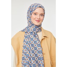 Five Scarf Saks Yuvarlak Desen Mono Krep Şal