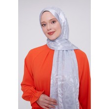 Five Scarf Bebe Mavisi Gül Desen Deluxe Devore Şal
