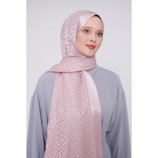 Five Scarf Pembe Labirent Desen Deluxe Devore Şal