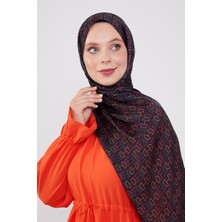 Five Scarf Siyah Harf Desen Brand Şal