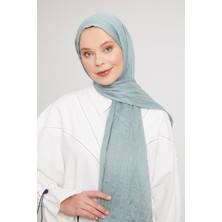 Five Scarf Mint Yeşili Pliseli Pamuklu Şal