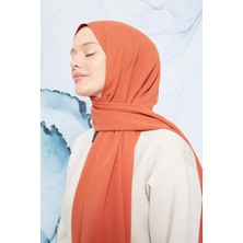 Five Scarf Koyu Kiremit Otto Şal