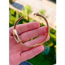 Kararma Yapmaz Ipc Kaplama Kelepçeli Kadın Kol Saati ( Ince Bilekler Için ) Bileklik Çapı 52 mm