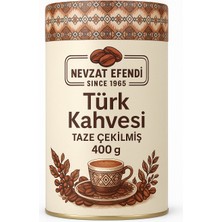 Nevzat Efendi Türk Kahvesi 400G – Brezilya Menşeli, Katkısız, Çifte Kavrulmuş