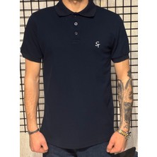 Polo Yaka T-Shirt %95 Pamuk Premium A+ Kalite Lacivert Penye Çekme Solma Bozulma Yapmaz Garanti Stblue
