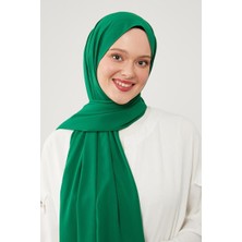 Five Scarf Yosun Yeşili Medine İpeği Şal