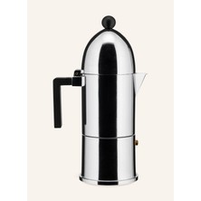 Alessi La Cupola Espresso Makinesi, 6 Fincanlık, 300 Ml, Alüminyum, Aldo Rossi Tasarımı