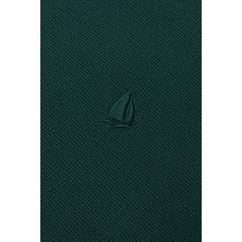 Erkek Kısakol Polo Yaka Fermuarlı Tshirt Yeşil