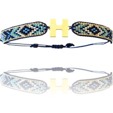 Tabitela Altın Bileklik Model 8 Harf H   G8B638 0.5 gr