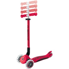 Globber Elite Deluxe Işıklı Scooter - Kırmızı