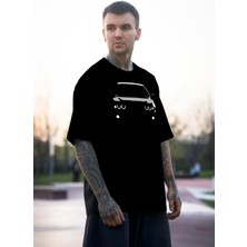 Tshirt Siyah Oversize Ön Bmw Baskılı