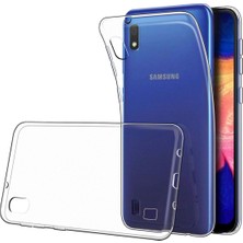 Samsung Galaxy A10 Kılıf Crystal Sert Pc Antishock Darbe Emici Kenar Şeffaf Silikon Kapak Kılıf