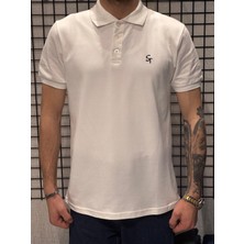 Polo Yaka T-Shirt %95 Pamuk Premium A+ Kalite Beyaz Penye Çekme Solma Bozulma Yapmaz Garanti Stblue