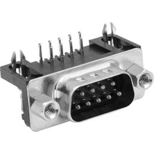 9 Pin Erkek D-Sub 90 Derece Konnektör