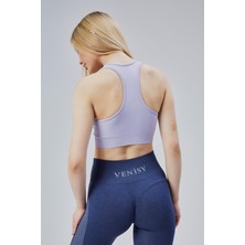 Kalın Askılı Sports Bra – Lila