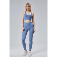 Kalın Askılı Sports Bra – Açık Mavi
