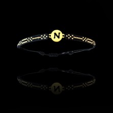 Tabitela Altın Bileklik Model 7 Harf N   G7B267 0.5 gr