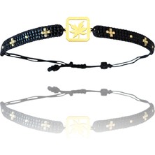 Tabitela Altın Bileklik Model 9 Sonbahar Yaprakları   G9B1330 0.5 gr