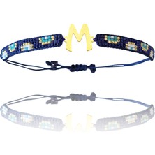 Tabitela Altın Bileklik Model 10 Harf M   G10B689 0.5 gr