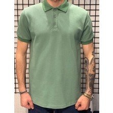 Polo Yaka T-Shirt %95 Pamuk Premium A+ Kalite Yeşil Penye Çekme Solma Bozulma Yapmaz Garanti Stblue
