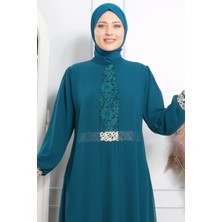 Sevgi Abiye Elbise Petrol FHM411