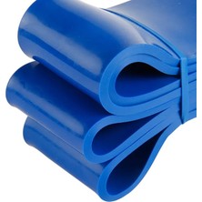 208 cm Pilates Jimnastik Lastiği Egzersiz Yoga Direnç Bandı (X-Sert - Mavi) 2080X64X0.45 mm