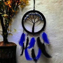 Mavi Incili Hayat Ağacı Dream Catcher