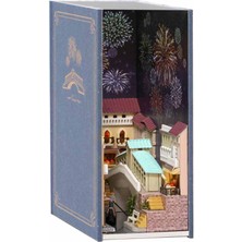 Kendin Yap Ahşap Minyatür Ev Kitap Serisi Çocuk Evi Oyuncak Dekorasyon Doğum Günü HEDIYESIN-001 (Yurt Dışından)