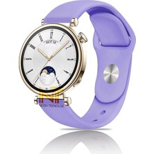 Huawei Watch Gt4 / Gt5 / Gt6 41mm ile Uyumlu Yumuşak Jel Silikon Spor Kordon 18mm