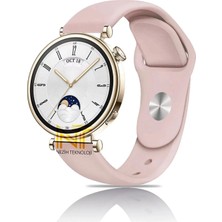 Huawei Watch Gt4 / Gt5 / Gt6 41mm ile Uyumlu Yumuşak Jel Silikon Spor Kordon 18mm