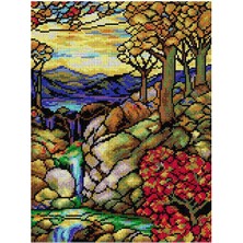 Orchidea Baskılı Goblen Sonbahar Manzarası 2192 30*40 cm