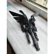 Pikselli Hareketli Ender Ejderha 20CM - Eklemli Sıra Dışı Ejderha Modeli Hediyelik Ürün