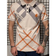 Polo Yaka T-Shirt %95 Pamuk Premium A+ Kalite Krem Penye Çekme Solma Bozulma Yapmaz Garanti Stblue