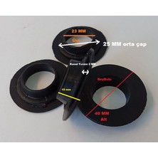 FullYedek Termikel Uyumlu Ocak Düğme Altı Sızdırmazlık Conta 4 Lü , Set Üstü Ocak Düğme Contası