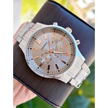 Özel Kutusunda Gümüş Renk Erkek Kol Saati